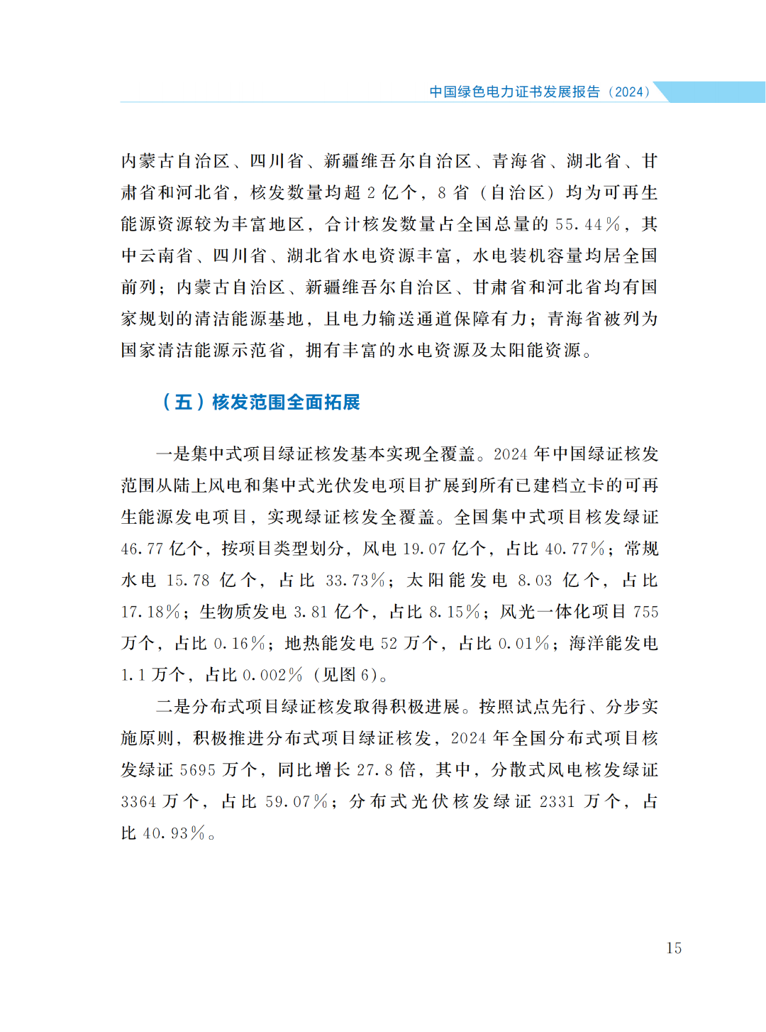 国家能源局 | 《中国绿色电力证书发展报告（2024）》